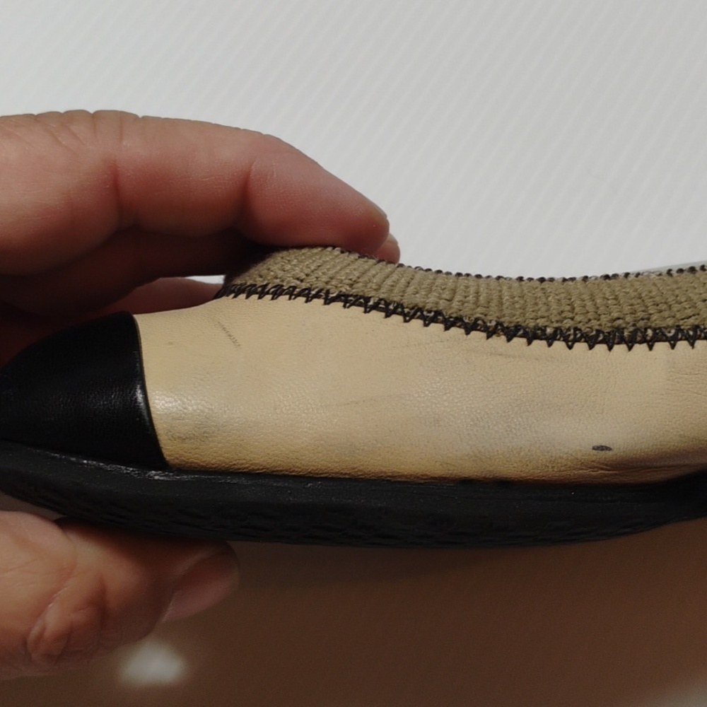 CHANEL Lambskin Leather Ballerina Flats Size 37EU With CALLOUTS - Picture 10 of 16